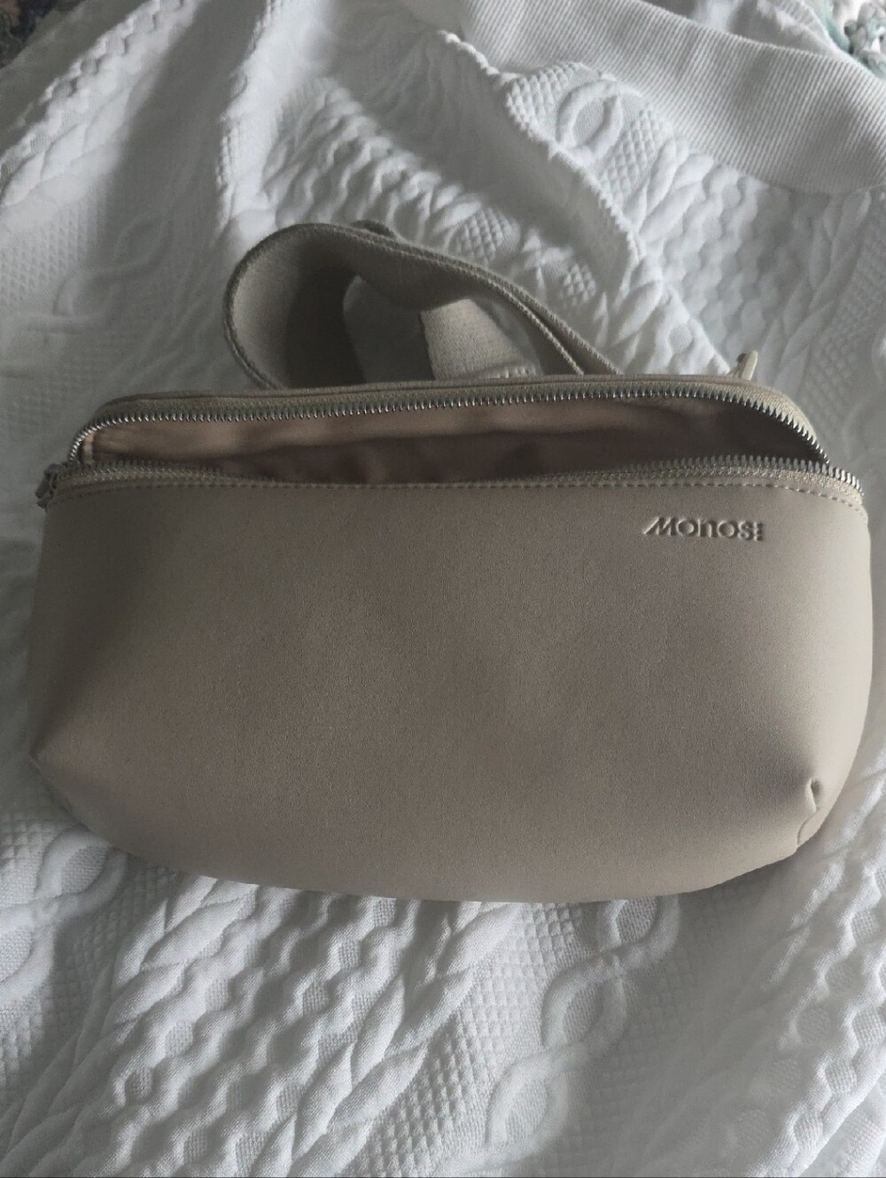 Beige Crossbody Belt Bag - Sleek Everyday Carry